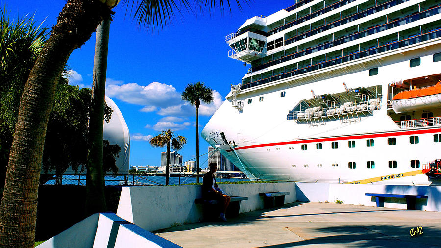 Cruise Ship in Port Photograph by CHAZ Daugherty