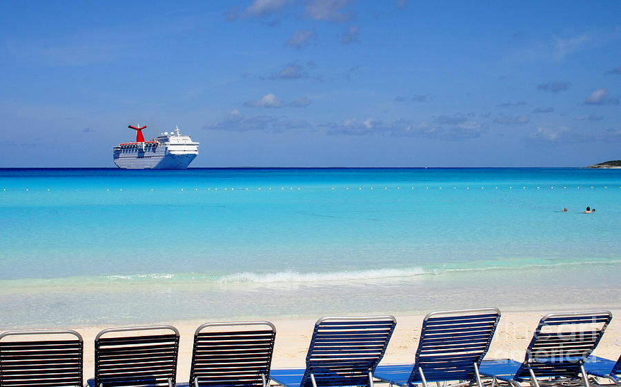 Cruise Ship off Grand Turk Photograph by Hermes Fine Art