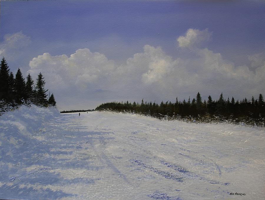 Winter Painting - Cruising by Ken Ahlering