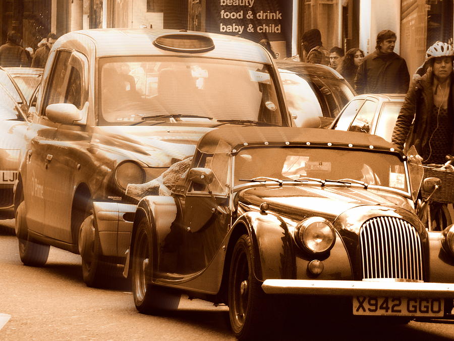 Cruising London in Classic style  Photograph by Funkpix Photo Hunter