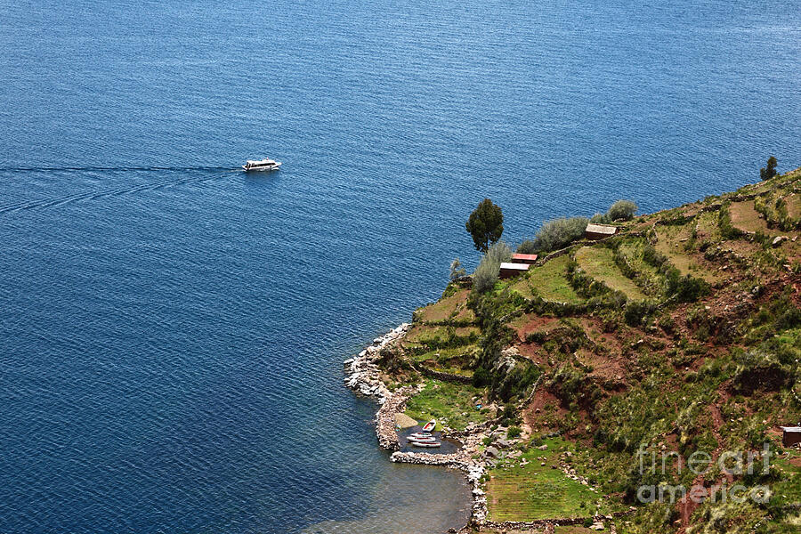 Cruising on Lake Titicaca Photograph by James Brunker