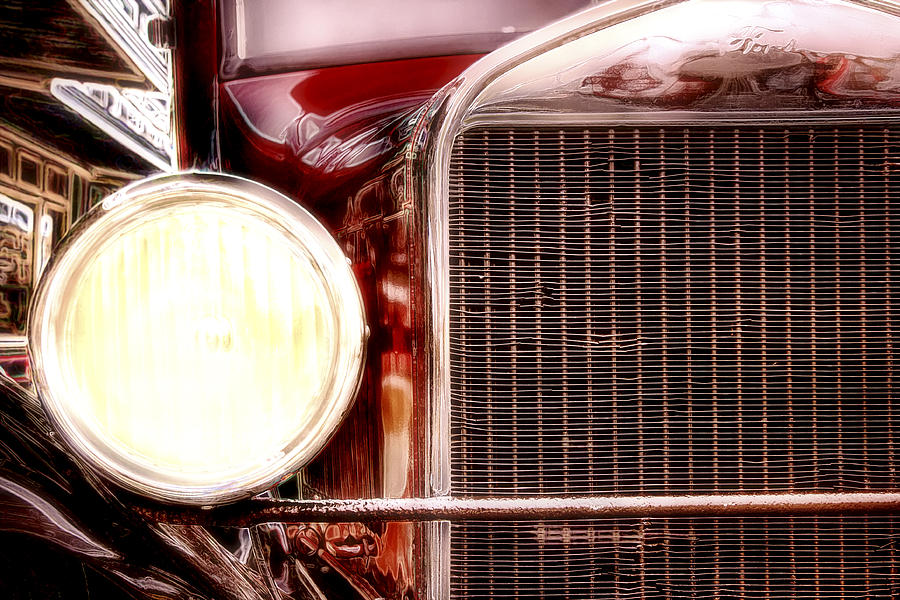 Cruising the City Nights - Ford Model A - Classic Car Photograph by Jason Politte