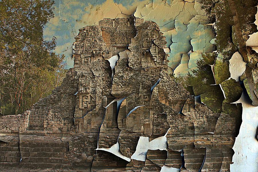 Mayan Photograph - Crumbling Empire 1 by Dave Bethany