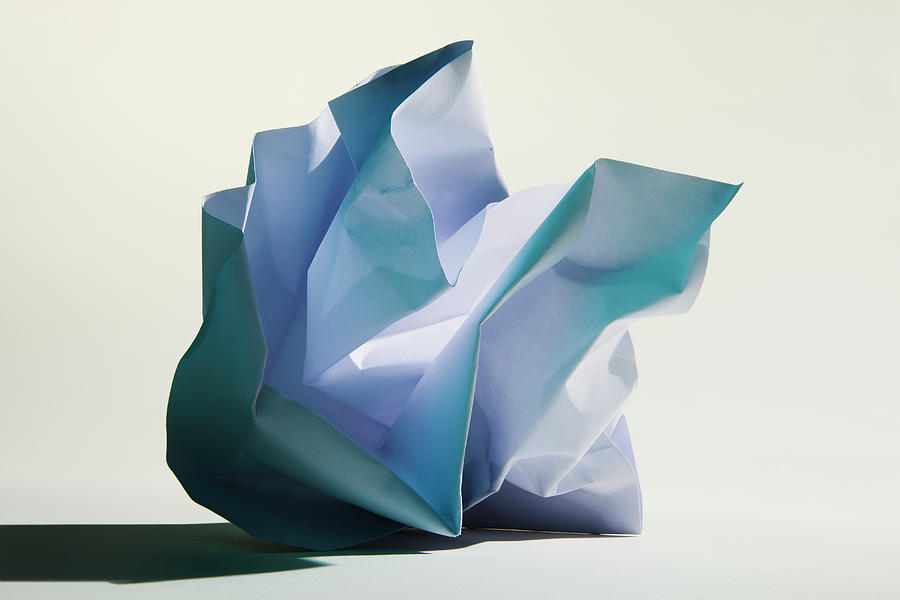 Crumpled Ball Of Paper Photograph by Paul Taylor