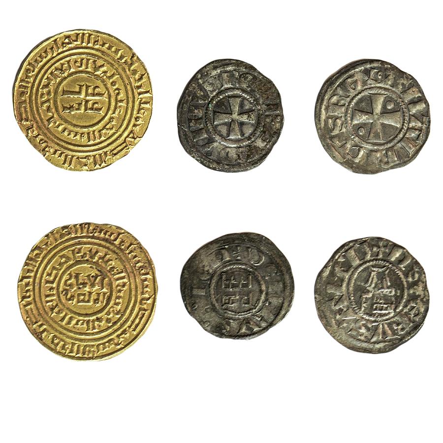 Crusader Kingdom Of Jerusalem Coins Photograph by Photostock-israel