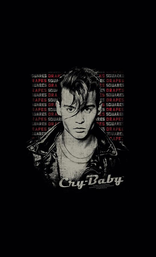 Johnny Depp Digital Art - Cry Baby - Drapes And Squares by Brand A Johnny Depp Digital Art - Cry Baby - Drapes And Squares by Brand A