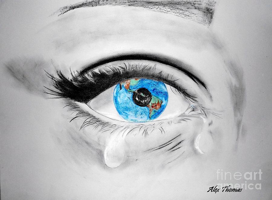 Crying Earth Pastel by Alex Thomas - Fine Art America