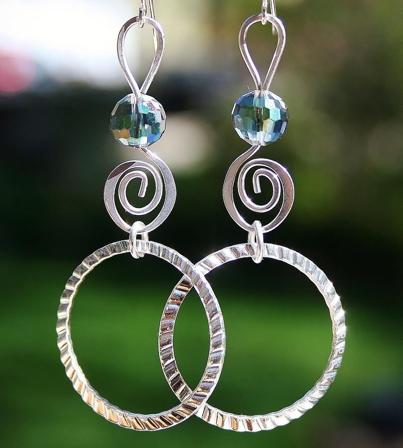 Crystal Ball Earrings Jewelry by Kelly Nicodemus-Miller