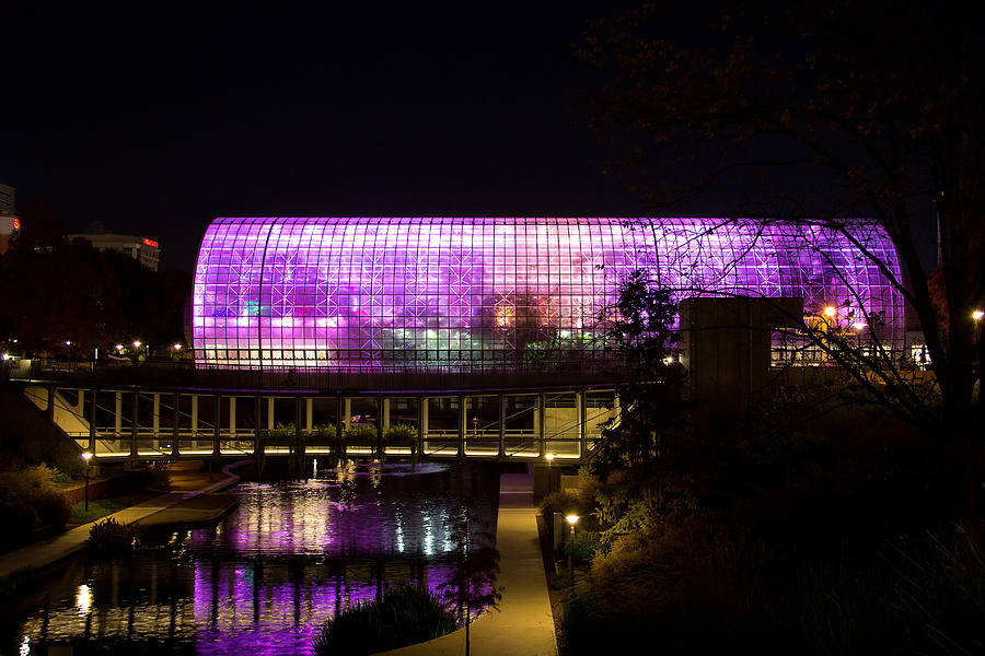 Crystal bridge OKC Photograph by Duane Angles