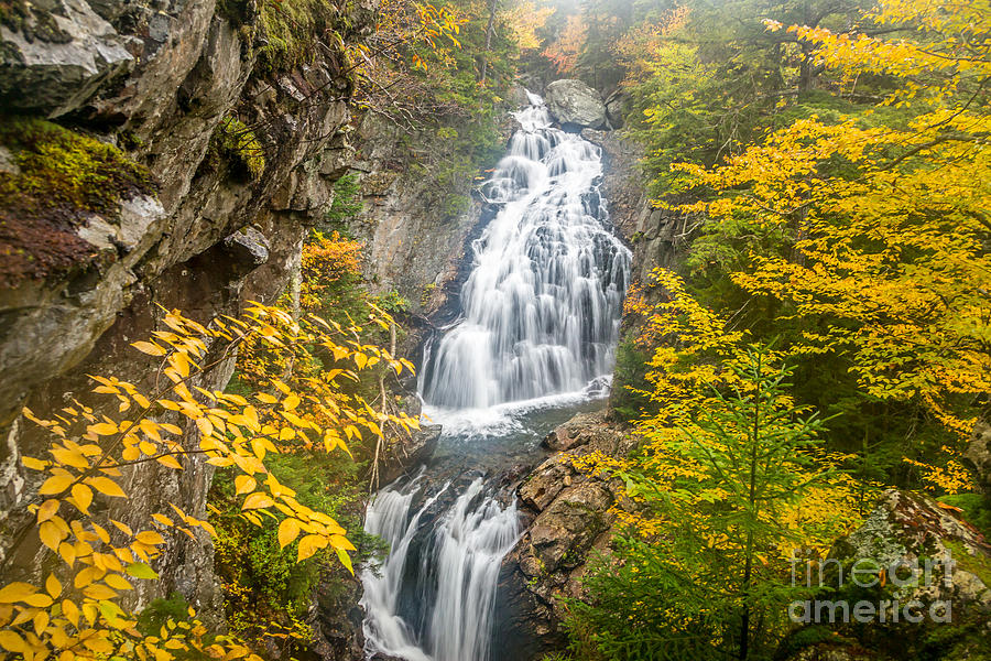 Crystal Cascade in Autumn Photograph by Susan Cole Kelly