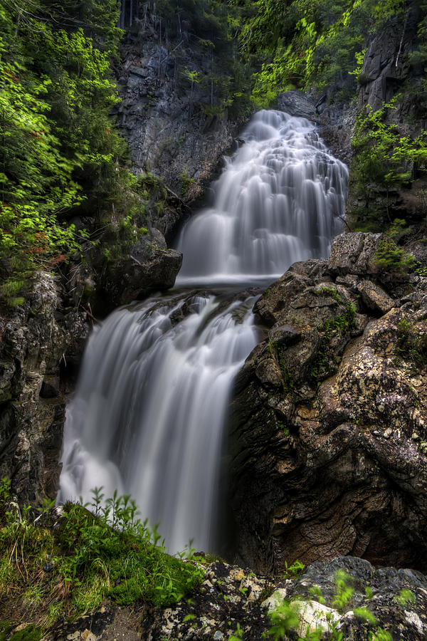 Crystal Cascade in Pinkham Notch Photograph by White Mountain Images