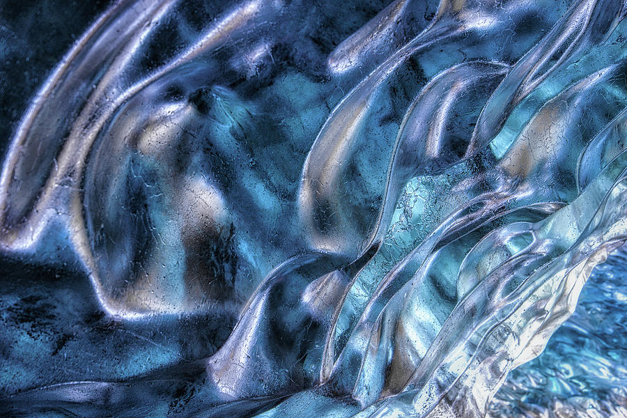 Crystal Clear Shiny Ice Cave Texture In Photograph by Impossiable