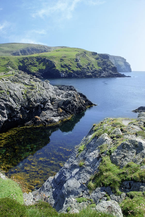 Crystal Clear Water And Cliffs, Isle Of Photograph by Rosemary Calvert