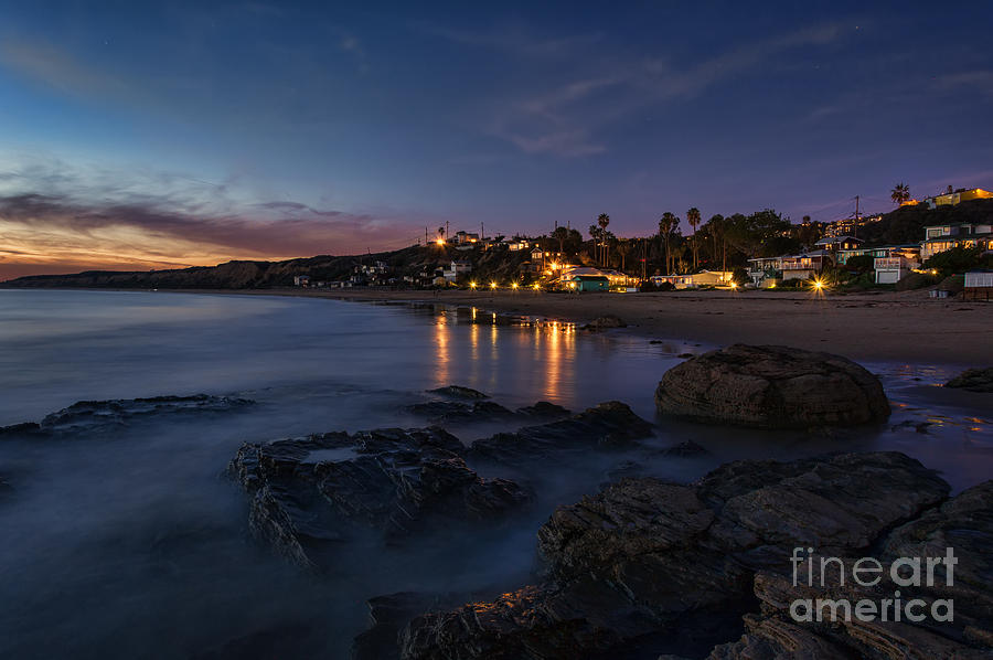 Last Light at Crystal Cove Photograph by Eddie Yerkish