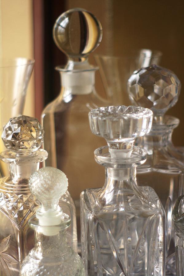 Crystal Decanters Still Life Photograph by Suzanne Powers