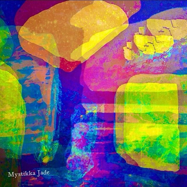 Stones Photograph - #crystal #dreamscape #dreams by Mysti Jade