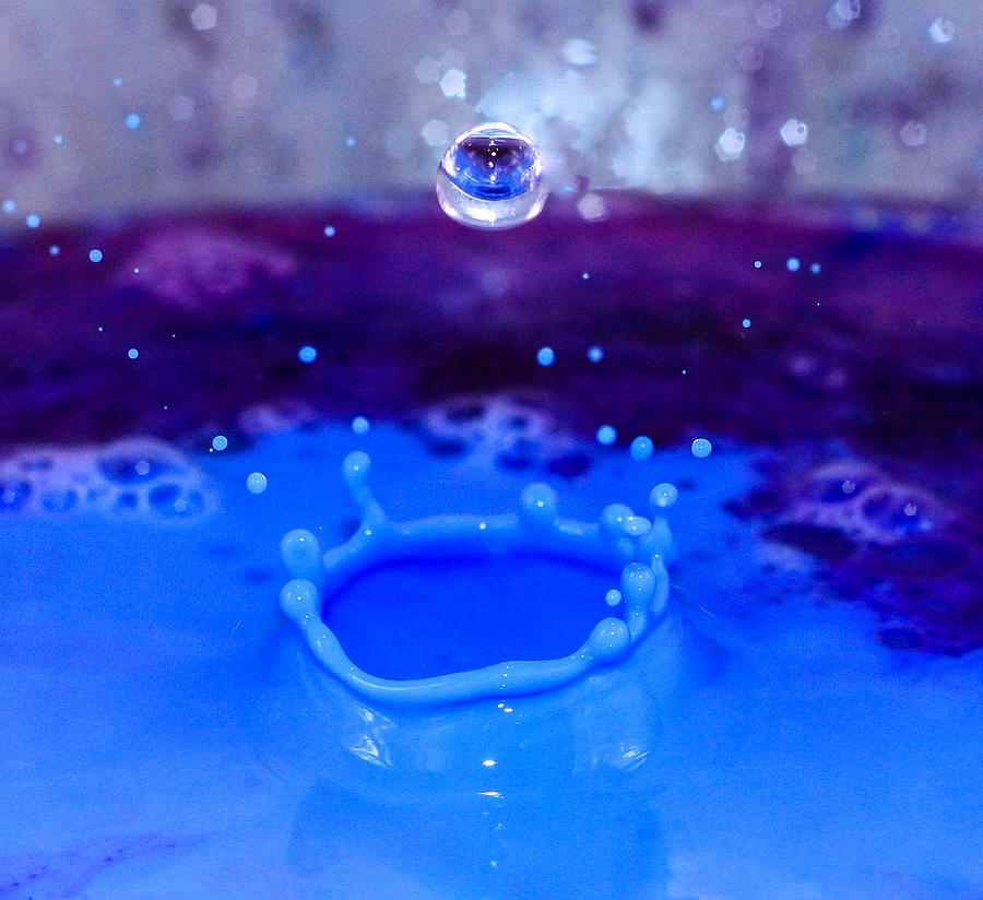 Splash Photograph - Crystal Droplet by Megan Tangeman