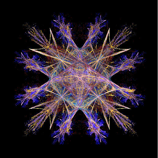 Crystal Fractal Beauty Painting by Bruce Nutting