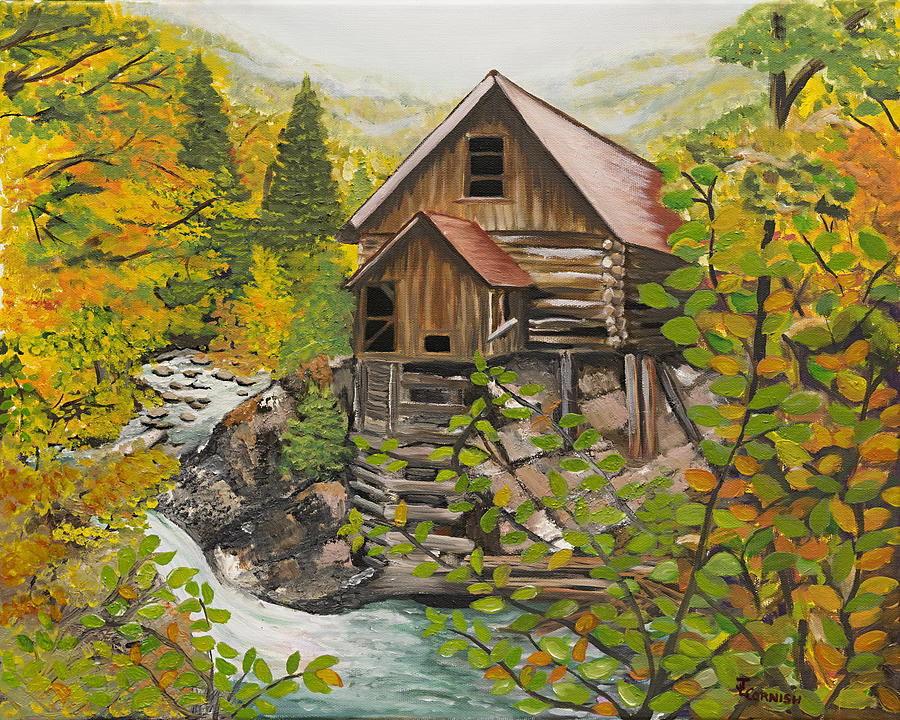 Fall Painting - Crystal Hide Away by Janis  Cornish