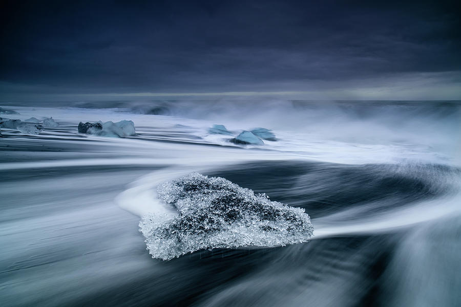 Beach Photograph - Crystal Ice by Luigi Ruoppolo