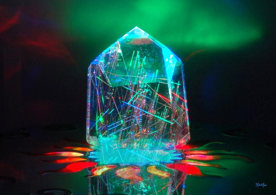 Cyan Photograph - Crystal Magic by Mark DeClare