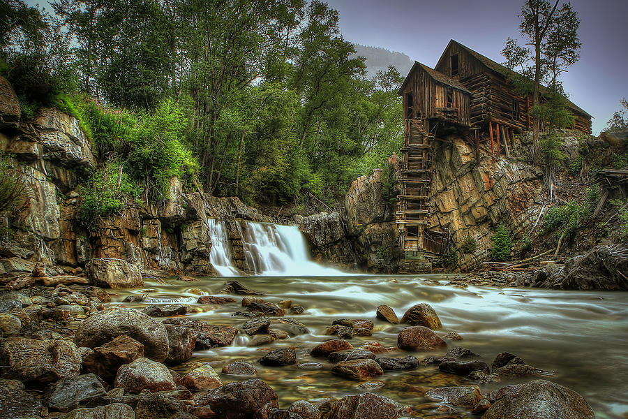 Waterfall Photograph - Crystal Mill   by Ryan Smith