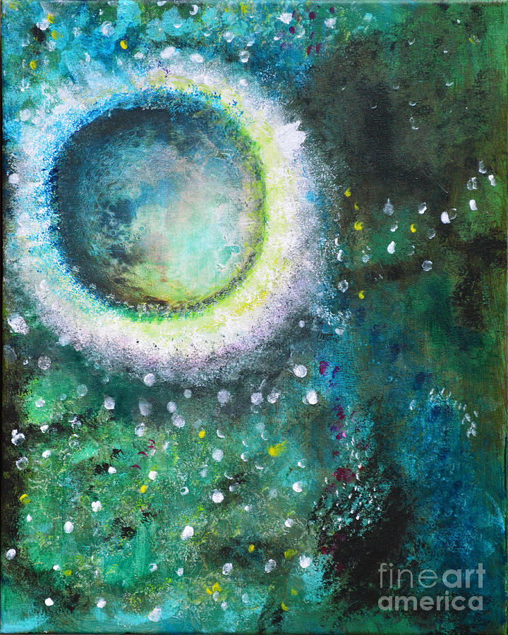 Crystal Moon Painting by Belinda Capol