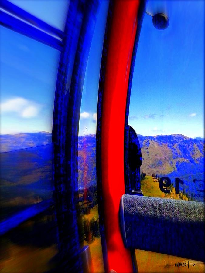 Mountain Photograph - Skyride by Neo Bluestar