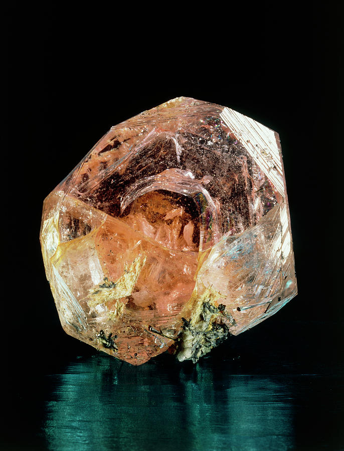 Crystal Of Morganite Photograph by Science Photo Library Crystal Of Morganite Photograph by Science Photo Library