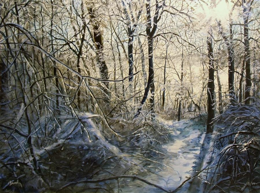Crystal Path Painting by William Brody