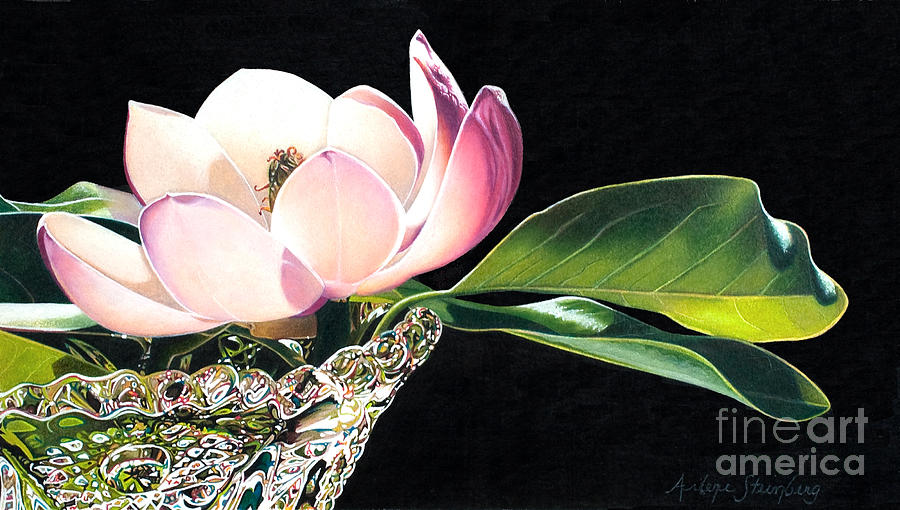 Colored Pencil Painting - Crystal Rhythms by Arlene Steinberg Colored Pencil Painting - Crystal Rhythms by Arlene Steinberg