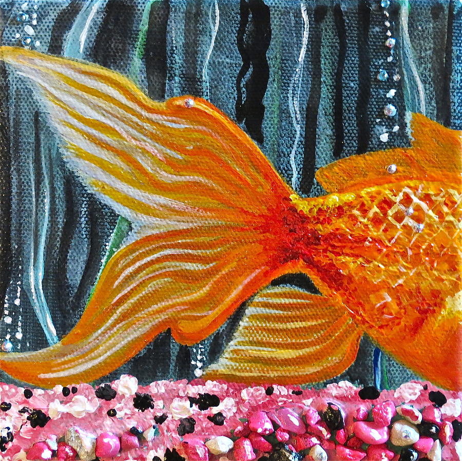 Fish Painting - Crystal The Fish by Paul Schoenig