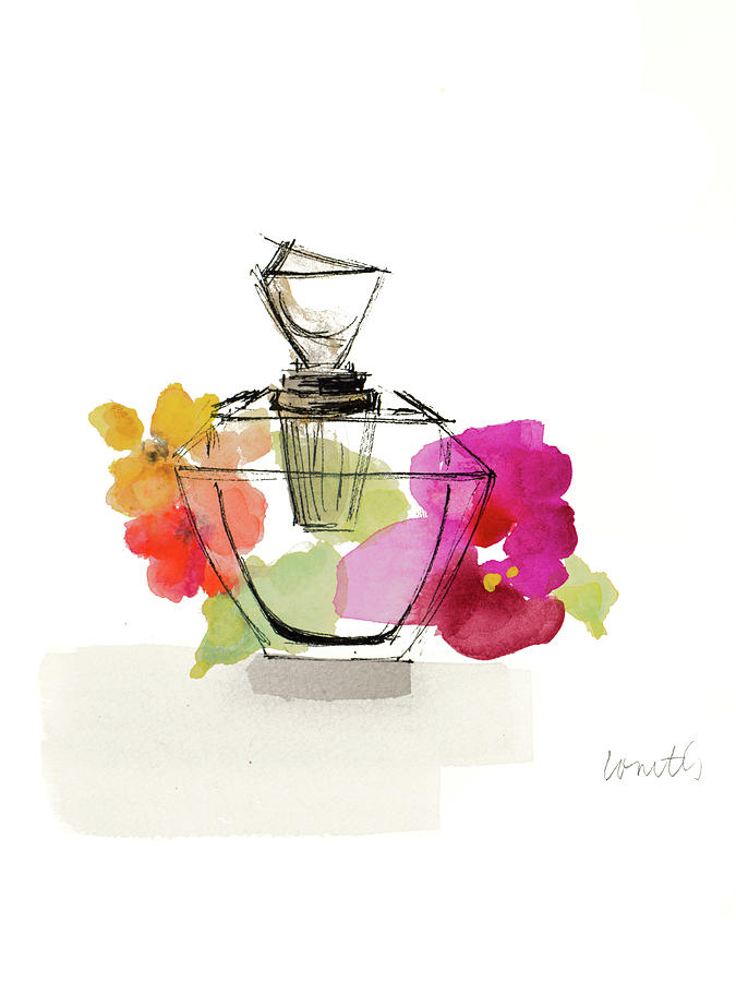 Perfume Painting - Crystal Watercolor Perfume II by Lanie Loreth