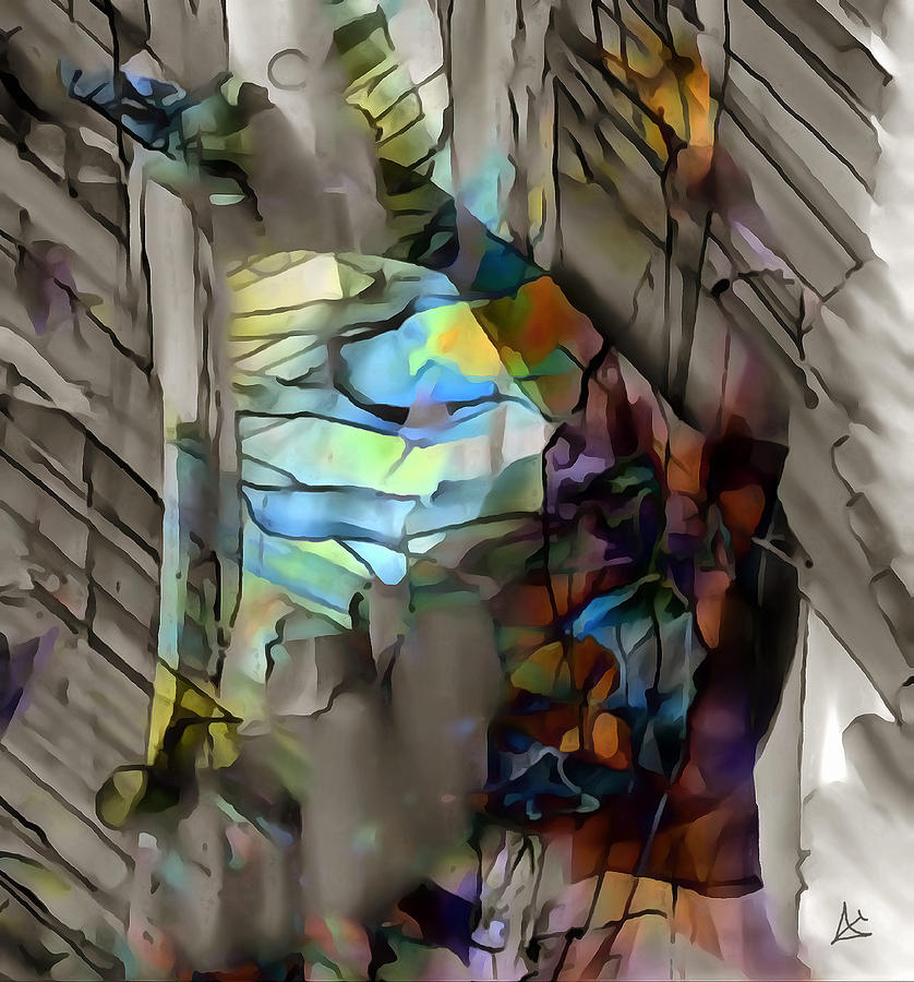 Abstract Digital Art - Crystalline Visions 1B by Aaryn Goodwin