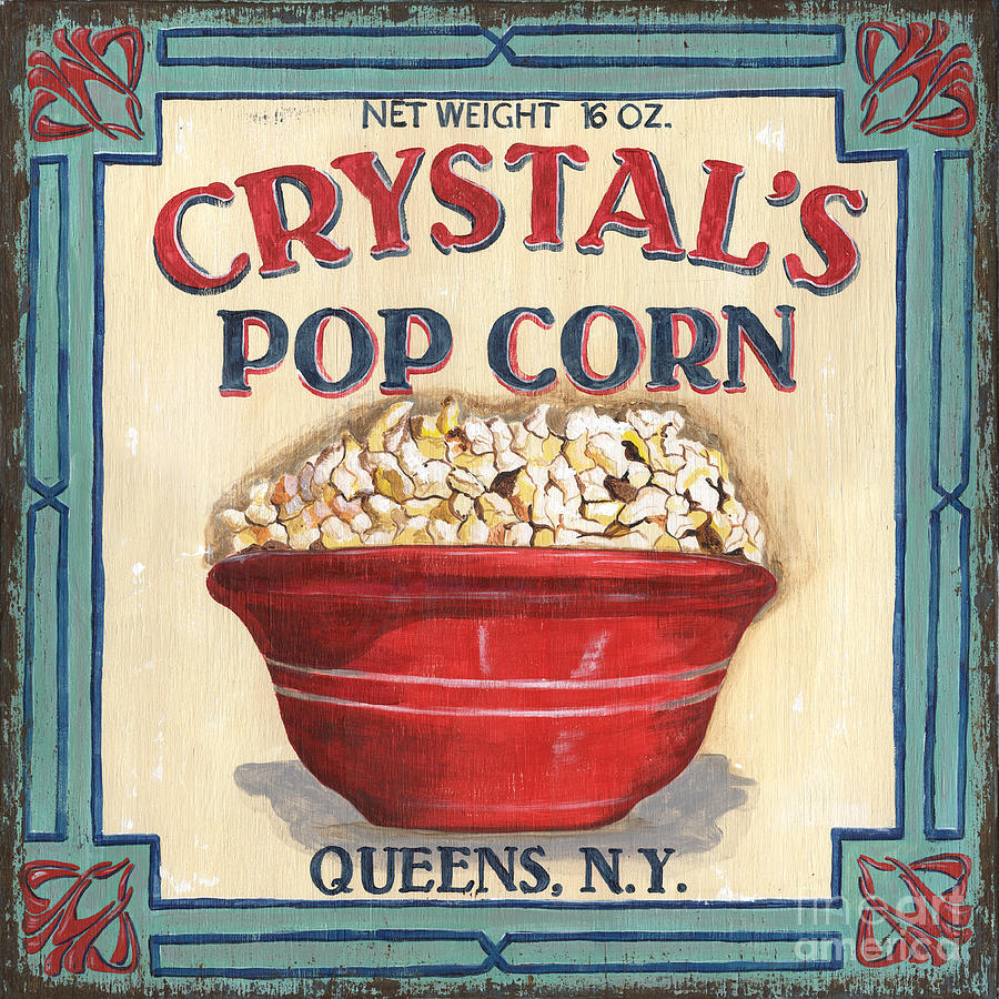 Popcorn Painting - Crystals Popcorn by Debbie DeWitt