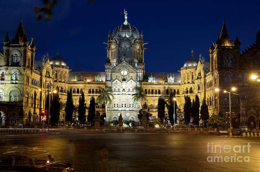 Architecture Photograph - CST Mumbai by Milind Ketkar