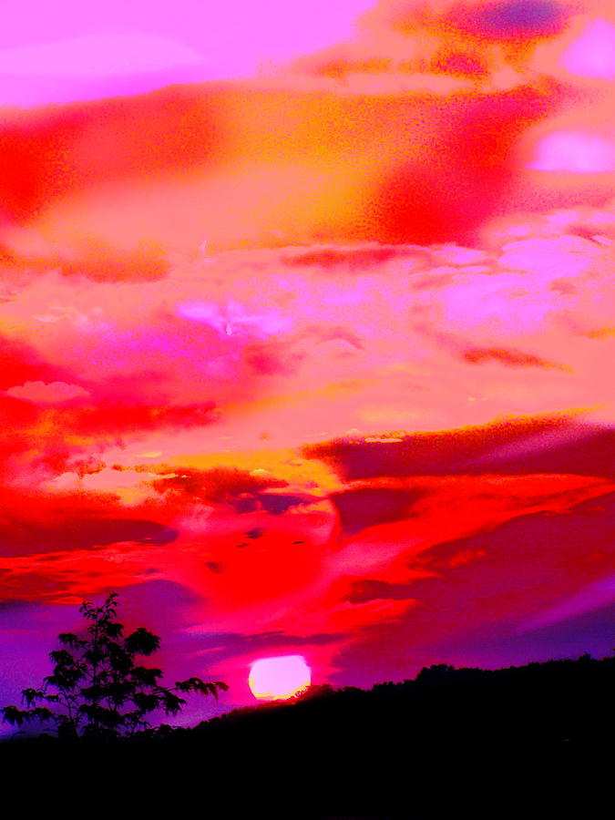 C.Sunset Sky Nine  Photograph by Priscilla Batzell Expressionist Art Studio Gallery