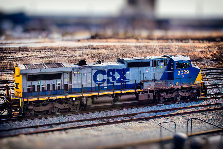 Csx 9029 Locomotive At Locust Point Photograph