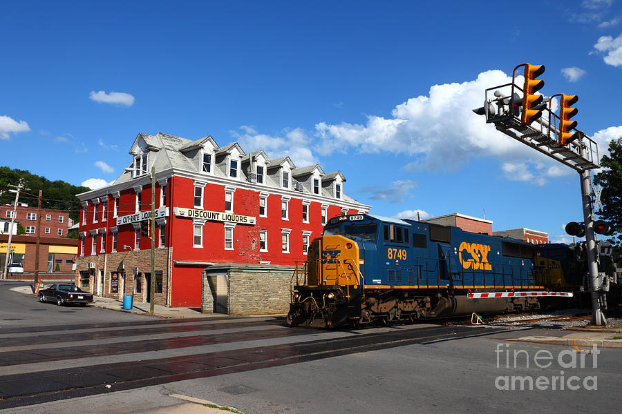 CSX Diesel Train at Cumberland Photograph by James Brunker