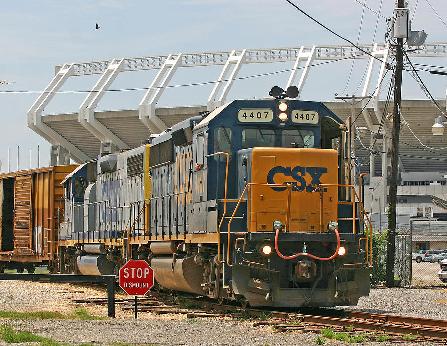 Train Photograph - CSX in Columbia by Joseph C Hinson