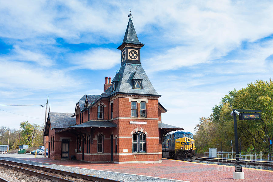 Csx Train At Point Of Rocks Train Station Maryland Photograph by Thomas ...