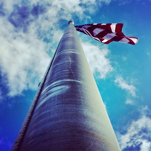 Flag Photograph - #ct #connecticut #flag #pride #american by Casey Jones