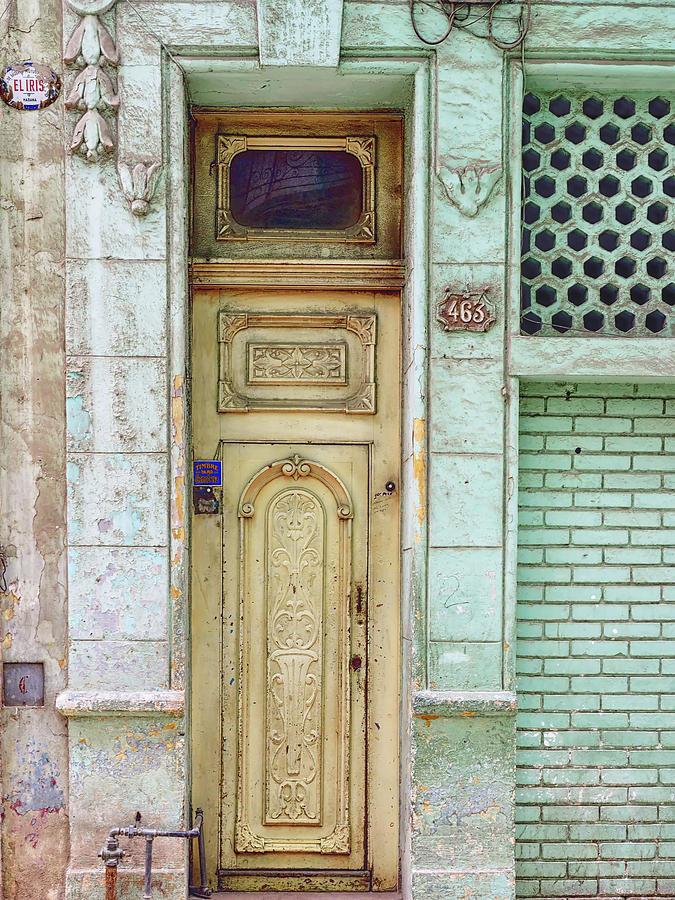 Cuba - Green Door Image Art By Jo Ann Tomaselli Photograph by Jo Ann Tomaselli