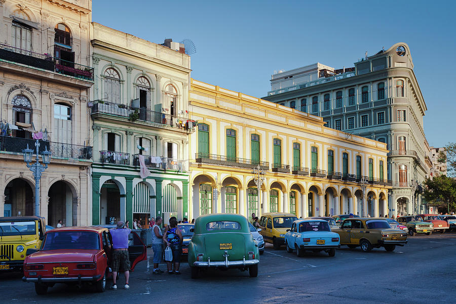 Cuba, Havana, Havana Vieja, Parking Photograph by Walter Bibikow