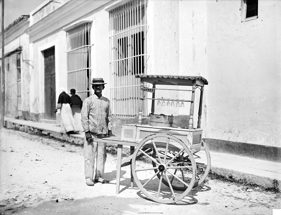 Cuba Ice Cream Vendor Photograph by Granger