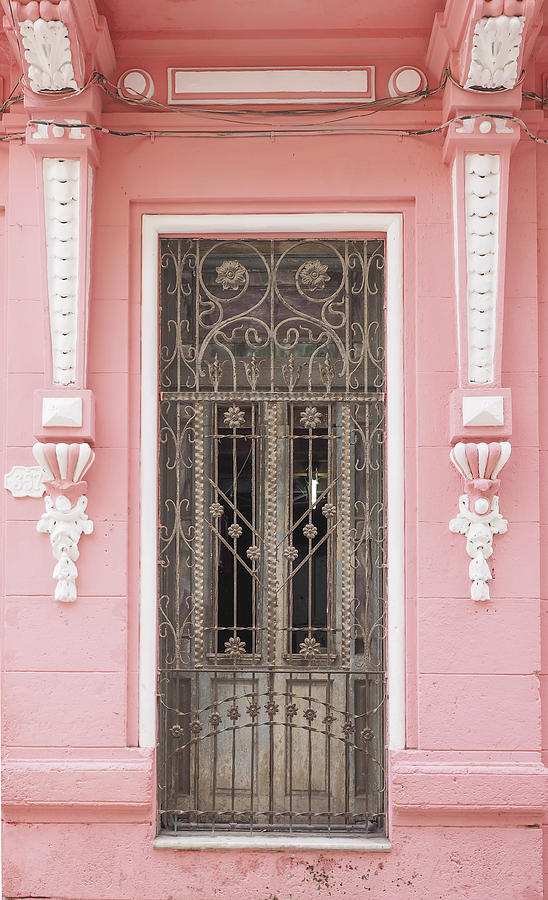 Cuba - Pink Door Image Art By Jo Ann Tomaselli Photograph by Jo Ann Tomaselli