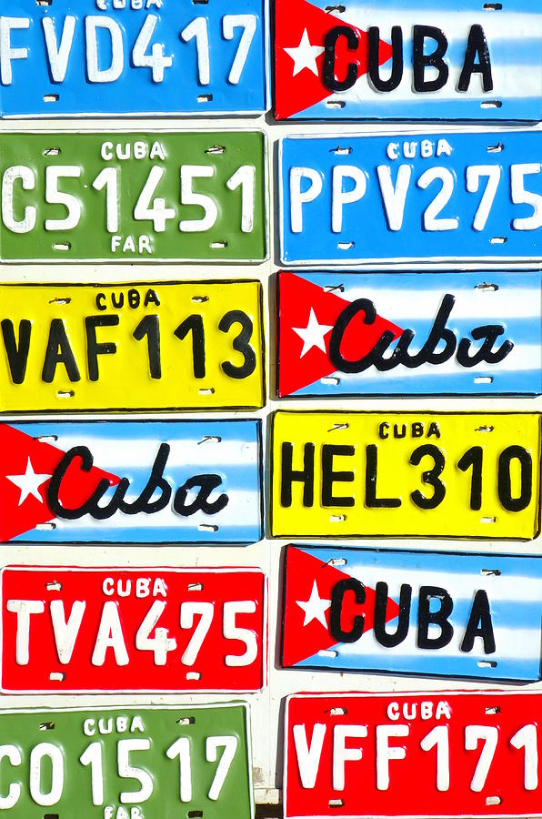 Cuba Plates Photograph by Valentino Visentini