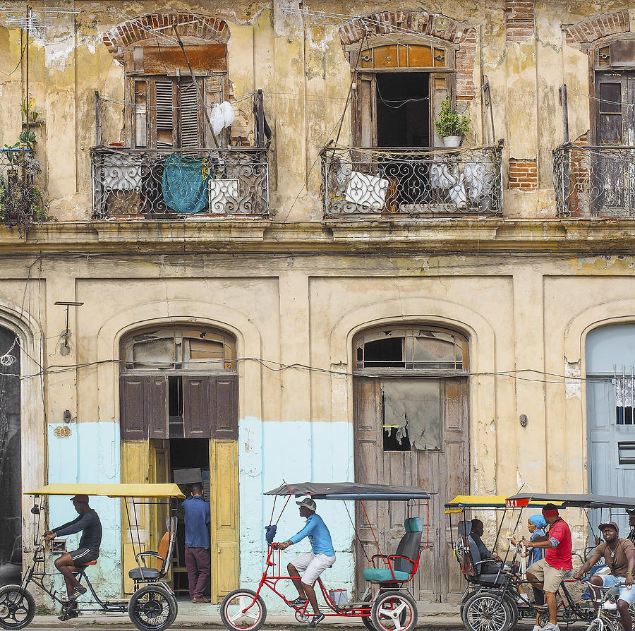 Cuba Street Pedicabs Photograph by Jo Ann Tomaselli