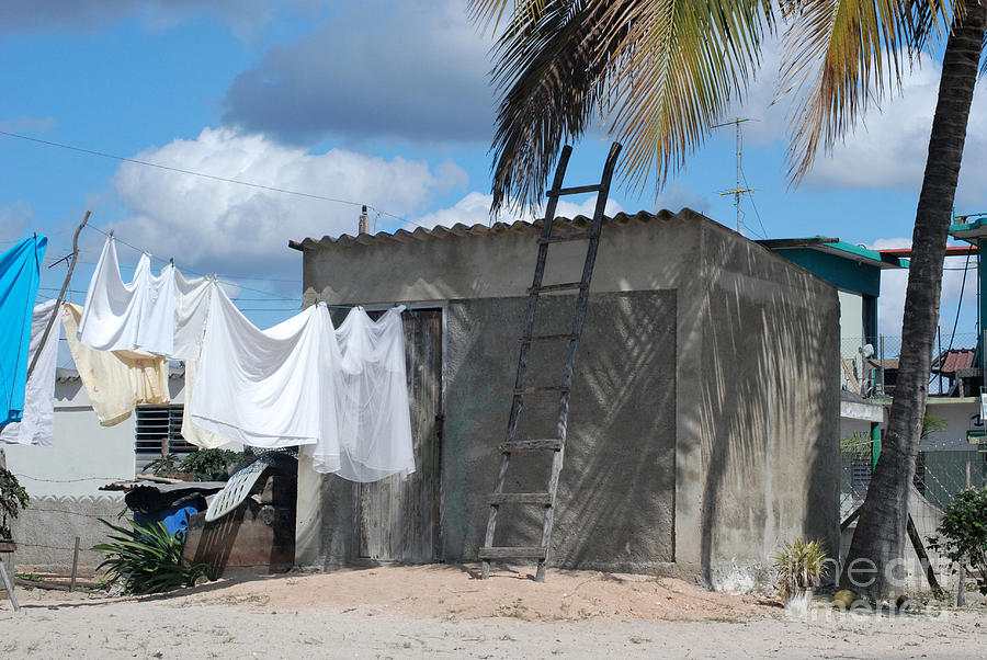 Bay Of Pigs Photograph - Cuban Laundry by Andrea Simon