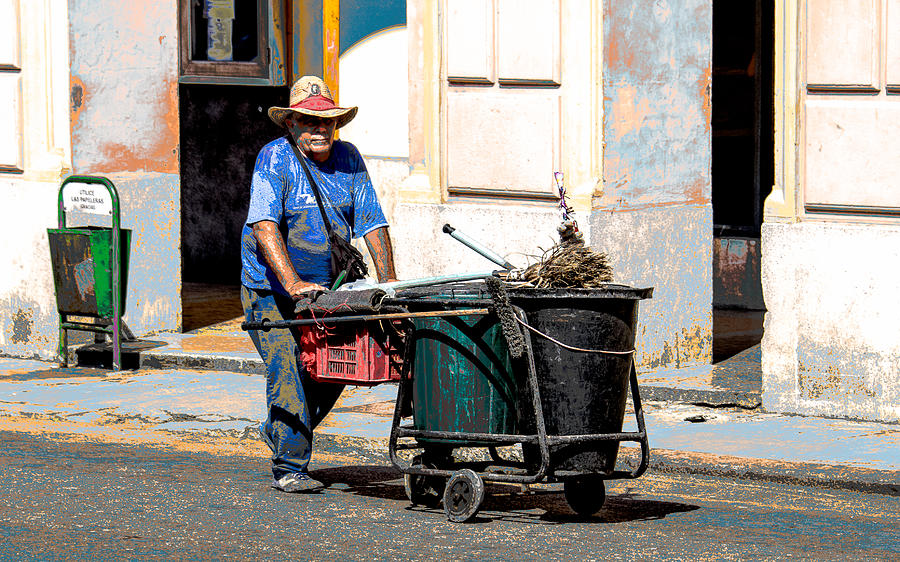 Barrido de la calle - Habana Photograph by Clifford Beck - Pixels